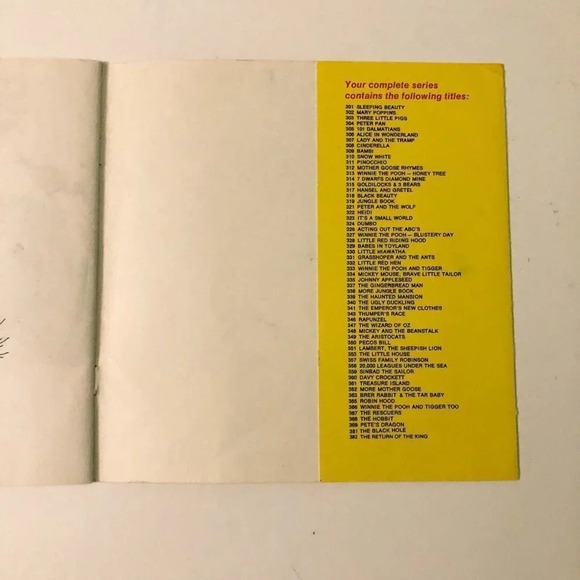 Vintage 1970 Disney The Story of Rapunzel Book Only No Record - Picture 14 of 16